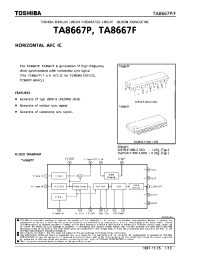 Datasheet TA8667F manufacturer Toshiba