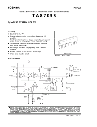 Datasheet TA8703 manufacturer Toshiba