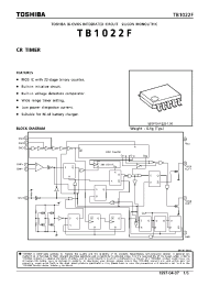 Datasheet TB1022F manufacturer Toshiba