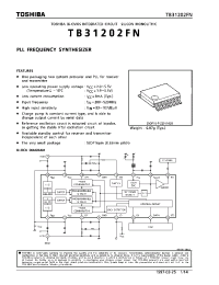 Datasheet TB31202 manufacturer Toshiba