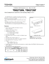 Datasheet TB62726N manufacturer Toshiba