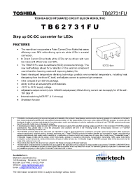 Datasheet TB62731FU manufacturer Toshiba