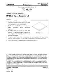 Datasheet TC35274 manufacturer Toshiba