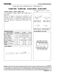 Datasheet TC4011BFT manufacturer Toshiba