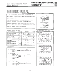 Datasheet TC4012BF manufacturer Toshiba