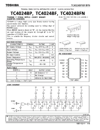 Datasheet TC4024BF manufacturer Toshiba