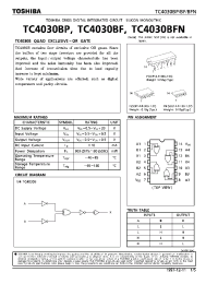 Datasheet TC4030BF manufacturer Toshiba
