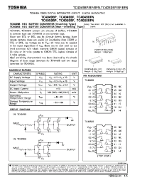 Datasheet TC4050BP manufacturer Toshiba