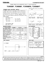 Datasheet TC4066 manufacturer Toshiba