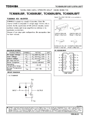 Datasheet TC4069UBFN manufacturer Toshiba