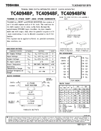 Datasheet TC4094BP manufacturer Toshiba