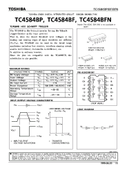 Datasheet TC4584BP manufacturer Toshiba