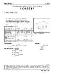 Datasheet TC4S01F manufacturer Toshiba