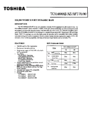 Datasheet TC514800AFT-70 manufacturer Toshiba