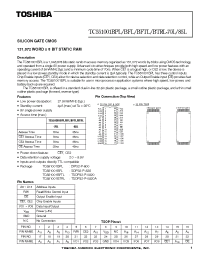 Datasheet TC551001BTRL-70L manufacturer Toshiba