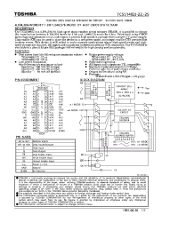Datasheet TC551402J-25 manufacturer Toshiba