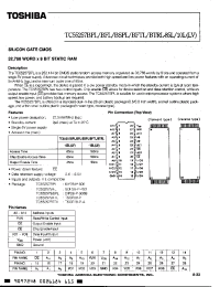 Datasheet TC55257BFL-85L manufacturer Toshiba