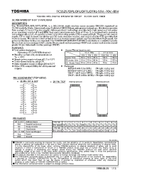 Datasheet TC55257DPL-85L manufacturer Toshiba