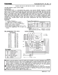 Datasheet TC554001-70 manufacturer Toshiba