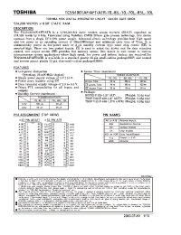 Datasheet TC554001A manufacturer Toshiba