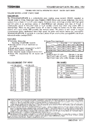 Datasheet TC554001A-V manufacturer Toshiba