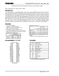 Datasheet TC554161AFTI-70L manufacturer Toshiba