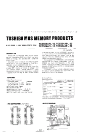 Datasheet TC5564AFL-20 manufacturer Toshiba