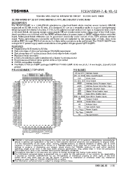 Datasheet TC55V1325FF-7 manufacturer Toshiba