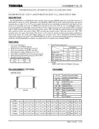 Datasheet TC55W800FT-70 manufacturer Toshiba