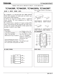 Datasheet TC74AC00FN manufacturer Toshiba