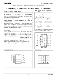 Datasheet TC74AC08P manufacturer Toshiba