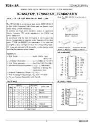 Datasheet TC74AC112F manufacturer Toshiba