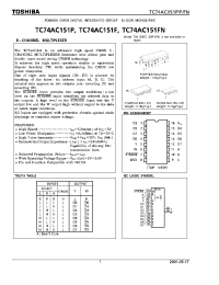 Datasheet TC74AC151FN manufacturer Toshiba