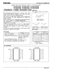 Datasheet TC74AC257P manufacturer Toshiba