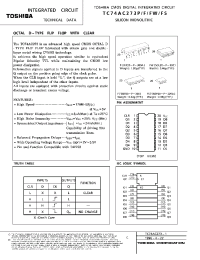 Datasheet TC74AC27FT manufacturer Toshiba