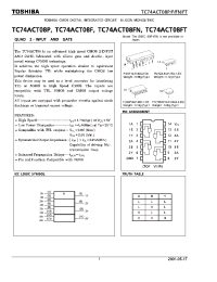 Datasheet TC74ACT08FT manufacturer Toshiba