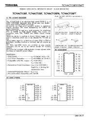 Datasheet TC74ACT138F manufacturer Toshiba