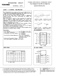 Datasheet TC74ACT157 manufacturer Toshiba