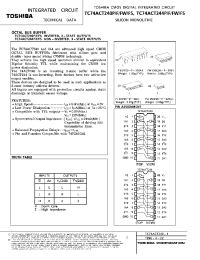 Datasheet TC74ACT244 manufacturer Toshiba