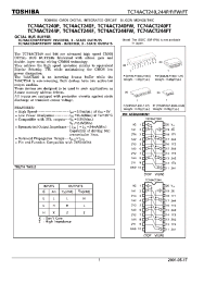 Datasheet TC74ACT244FT manufacturer Toshiba