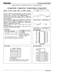 Datasheet TC74ACT373F manufacturer Toshiba