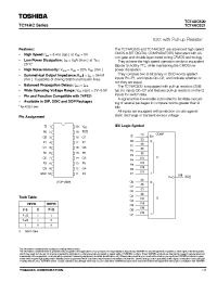 Datasheet TC74ACT521P manufacturer Toshiba