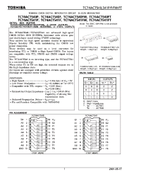 Datasheet TC74ACT541F manufacturer Toshiba