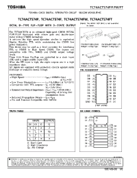Datasheet TC74ACT57FT manufacturer Toshiba