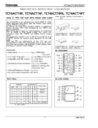 Datasheet TC74ACT74FT manufacturer Toshiba