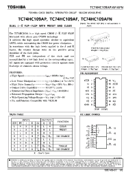 Datasheet TC74HC109A manufacturer Toshiba