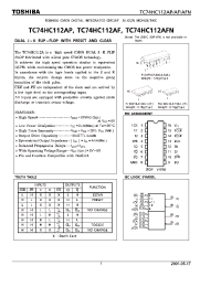 Datasheet TC74HC112AF manufacturer Toshiba