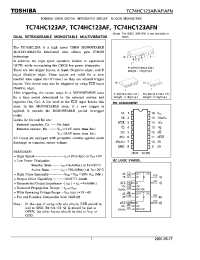 Datasheet TC74HC123AP manufacturer Toshiba