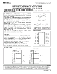 Datasheet TC74HC153A manufacturer Toshiba
