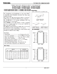Datasheet TC74HC157AF manufacturer Toshiba